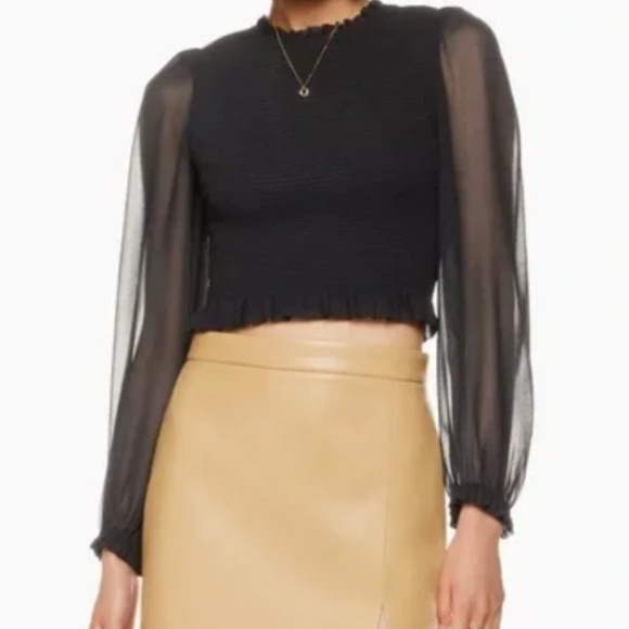 Aritzia Wilfred Tempest Blouse – Black – Size XL - Picture 1 of 3